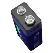 PILAS 9V RECARGABLE TRUST 25745 9V BLISTER 1 UNIDAD USB-C (ECOTASAS INCLUIDAS)