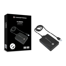 Hub Usb3.0 Conceptronic Hubbies11b 4 Puertos Y Cable De 90cm