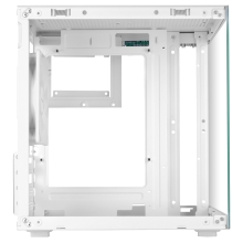 Caja mATX Mars Gaming MC-CUBEW GPU MAX 260mm Cubo Panoramico ARGB USB-C Blanco