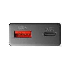 CARGADOR USB GAN MARS GAMING MD-GAN30 30W 1xUSB-C 1xUSB-A PD NEGRO