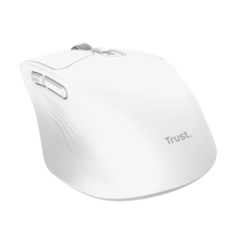 RATON INALAMBRICO TRUST NIVEN BT/2.4GHZ 7 BOTONES 800-3200DPI RECARGABLE BLANCO