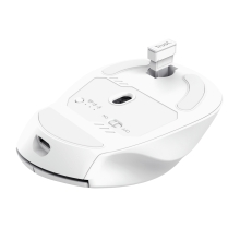 RATON INALAMBRICO TRUST NIVEN BT/2.4GHZ 7 BOTONES 800-3200DPI RECARGABLE BLANCO
