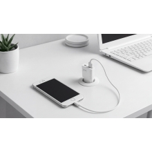 Cargador USB GAN MARS GAMING 30W 1xUSB-C 1xUSB-A PD blanco