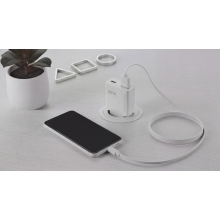 Cargador USB GAN MARS GAMING 30W 1xUSB-C 1xUSB-A PD blanco