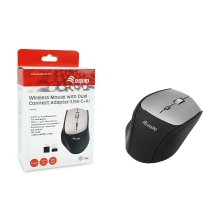 Ratón inalámbrico EQUIP 245115 USB-C / USB-A 6 Botones
