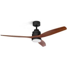 VENTILADOR TECHO UFESA NEPAL NEGRO/ROBLE 132CM LED