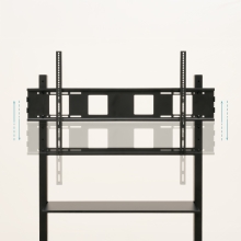 Soporte De Suelo Con Ruedas Tooq Fs20105m-b 60-105" Max 150kg Vesa 1000x600 Bandejas Negro