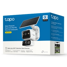 CAMARA EXTERIOR IP WIFI TP-LINK TAPO C645D 2K DOBLE LENTE SOLAR IP65 V. NOCTURNA COLOR 360 IA
