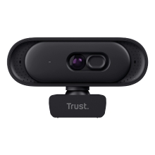 WEBCAM TRUST TOMAR 2K QHD 2560X1440 30FPS FOV 76 GRADOS PRIVACIDAD USB-A USB-C NEGRO