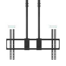 SOPORTE TECHO DOBLE MASTIL TOOQ LPCE11120TSLI-B 60-120" NEGRO