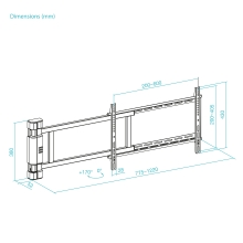 SOPORTE PARED ELECTRICO TOOQ LPM4381XL-B ORBITA 32-75