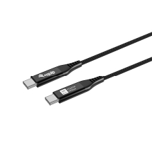 CABLE USB-C A USB-C  USB4 ULTRA SLIM 1.2M EQUIP 128389 TRANSFERENCIA 40G 240W 5A NEGRO