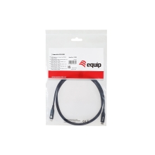 CABLE USB-C A USB-C  USB4 ULTRA SLIM 1.2M EQUIP 128389 TRANSFERENCIA 40G 240W 5A NEGRO