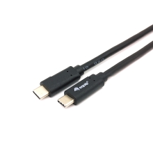 CABLE USB-C A USB-C 0,5M EQUIP 128348 TRANSFERENCIA 5G 3A COLOR NEGRO