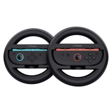 VOLANTE TRUST GXT 1257 PARA JOY-CON NINTENDO SWITCH 2 DISEÑO ERGONOMICO PACK 2 NEGRO