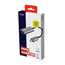 ADAPTADOR TRUST 23774 USB-C A HDMI HEMBRA UHD 4K AUDIO MULTICANAL