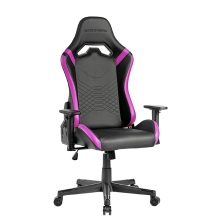 SILLA GAMER MARS GAMING MGCPROBP NEGRA CON DETALLE VIOLETAS BRAZOS REGULABLES EN ALTURA RECLINABLE 1