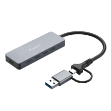 HUB EWENT EW1151 USB-C/USB-A 4 EN 1 4xUSB-C ADAPTADOR MULTIPUERTO 10GBPS