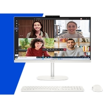 HP OmniStudio All-in-One Desktop 27-cu0032ns PC Intel Core 5 120U 68,6 cm (27") 1920 x 1080 Pixeles 16GB DDR5-SDRAM 1TB SSD FreeDOS Wi-Fi 7 (802.11be) Blanco