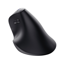 Ratón vertical Trust VYRAN inalámbrico Ergo 2400DPI 7 botones hiperscroll multidevice recargable USB-C negro