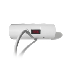 Regleta de escritorio ewent 5 tomas de corriente 2 puertos usb blanco