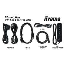 MONITOR IIYAMA 10,1" PCAP BEZEL FREE 10P TOUCH, 1280X800, IPS PANEL, DP,HDMI,VGA, 425CD/M (WITH TOUCH), USB INTERFACE,MULTITOUCH,OPEN FRAME,IP65 FRONT(TF1015MC-B3)