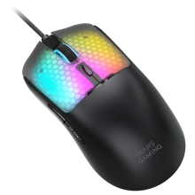 RATON MARS GAMING MM-VIPER ULTRALIGERO 56G CABLEADO USB 6 BOTONES 12800 DPI RGB NEGRO