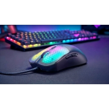 RATON MARS GAMING MM-VIPER ULTRALIGERO 56G CABLEADO USB 6 BOTONES 12800 DPI RGB NEGRO