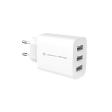 CARGADOR USB CONCEPTRONIC 30W 3xUSB-A BLANCO