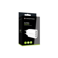CARGADOR USB CONCEPTRONIC 30W 3xUSB-A BLANCO