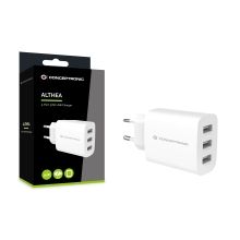 CARGADOR USB CONCEPTRONIC 30W 3xUSB-A BLANCO