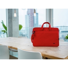 MALETIN DE PORTATIL 16" TRUST BOLOGNA ECO 16" - COMPARTIMENTO PRINCIPAL ACOLCHADO - COLOR ROJO