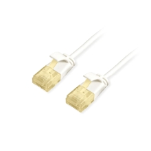 LATIGUILLO U/UTP CATEGORIA 6A SLIM LIMBRE HALOGENOS LSOH 5M COLOR BLANCO EQUIP 626007
