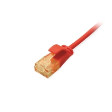 LATIGUILLO U/UTP CATEGORIA 6A SLIM LIMBRE HALOGENOS LSOH 5M COLOR ROJO EQUIP 626207