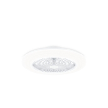 VENTILADOR DE TECHO PHILIPS AMIGO 60+25W PLAFON LED 30-44-65K MANDO DISTANCIA BLANCO ASPAS OCULTAS