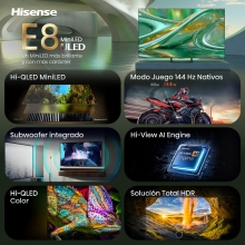 Hisense 55E8S Televisor 139,7 cm (55") 4K Ultra HD Smart TV Wifi Gris 400 cd / m²
