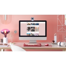LOGITECH DESK MAT STUDIO SERIES - DARKERACCSROSE - NAMR-EMEA