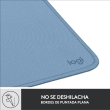 ALFOMBRILLA LOGITECH STUDIO MATERIAL RECICLADO PET SUPERFICIE TELA GOMA ANTIDESLIZANTE 230X200MM GRI