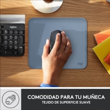 ALFOMBRILLA LOGITECH STUDIO MATERIAL RECICLADO PET SUPERFICIE TELA GOMA ANTIDESLIZANTE 230X200MM GRI