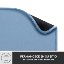 ALFOMBRILLA LOGITECH STUDIO MATERIAL RECICLADO PET SUPERFICIE TELA GOMA ANTIDESLIZANTE 230X200MM GRI