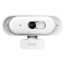 WEBCAM TRUST TOMAR 2K QHD 2560X1440 30FPS FOV 76 GRADOS REDUCCION RUIDO PRIVACIDAD BLANCO