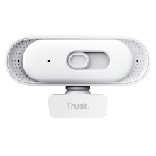 WEBCAM TRUST TOMAR 2K QHD 2560X1440 30FPS FOV 76 GRADOS REDUCCION RUIDO PRIVACIDAD BLANCO