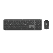 TECLADO Y MOUSE LOGITECH WIRELESS SIGNATURE SLIM MK950 MULTIDISPOSITIVO 4000 DPI ERGONOMICO GRAFITO