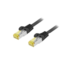 LATIGUILLO EXTERIORES APANTALLADO S/FTP CATEGORIA 6A  10Gbit 25M COLOR NEGRO EQUIP 605110