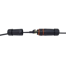 LATIGUILLO EXTERIORES APANTALLADO S/FTP CATEGORIA 6A  10Gbit 25M COLOR NEGRO EQUIP 605110