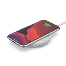 CARGADOR INALAMBRICO BELKIN WIA001BTWH QI 10W CABLE USB-A A USB-C 1.2M NO INCLUYE ADAPTADOR CA NEGRO