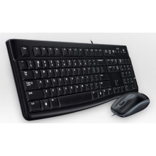 Logitech Desktop MK120 teclado Ratón incluido USB QWERTY Portugués Negro