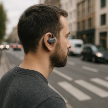 AURICULAR BLUETOOTH OPEN EAR HAMA SPIRIT OPEN OWS TWS 18h MICROFONO COLOR NEGRO