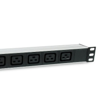 REGLETA RACK 19" 1U EQUIP 6 TOMAS C19 CON INTERRUPTOR CONECTOR IEC20 333319
