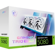 MSI GAMING GEFORCE RTX 5080 16G TRIO OC WHITE tarjeta gráfica NVIDIA 16 GB GDDR7